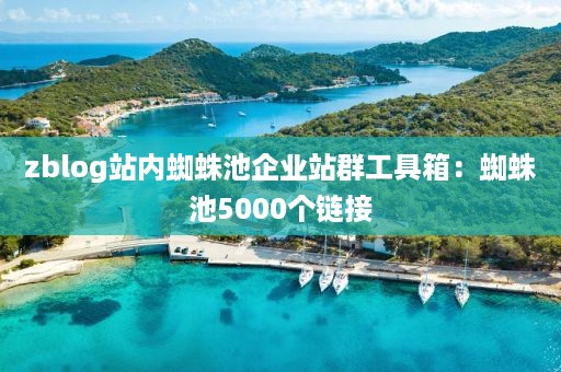 zblog站内蜘蛛池企业站群工具箱：蜘蛛池5000个链接